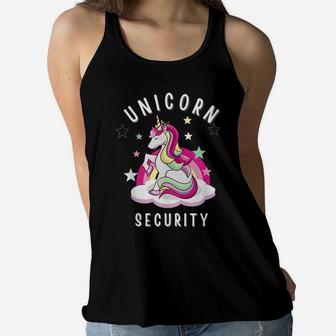 Unicorn Security Funny Costume Men Women Kids Women Flowy Tank | Crazezy