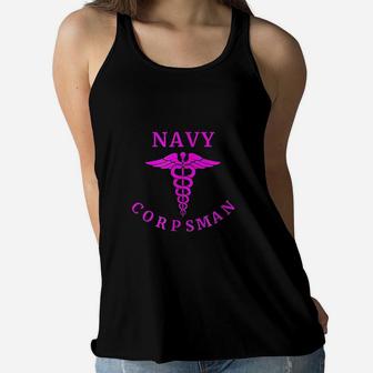 Us Navy Corpsman Girls Are Corpsman Women Flowy Tank | Crazezy UK