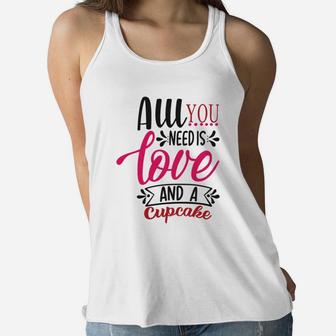 All You Need Is Love Happy Valentines Day Women Flowy Tank - Seseable