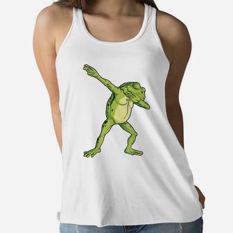 Dabbing Frog T Shirt Kids Boys Girls Funny Animal Dab Gift Women Flowy Tank | Crazezy CA