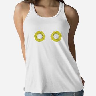 Funny Sunflower Bobs Women Girls Party Gift Hippie Women Flowy Tank | Crazezy UK
