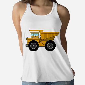 I Love Dump Truck Shirt | Little Boys Kids Gift Women Flowy Tank | Crazezy