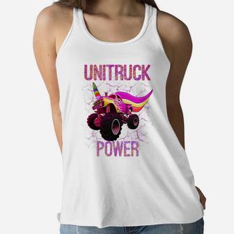 Kids Monster Truck Unicorn T Shirt Women Flowy Tank | Crazezy