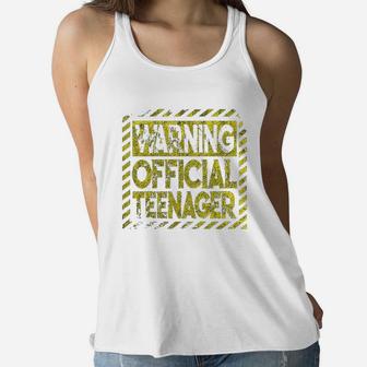 Official Teenager Funny 13 Year Old Boy Gift Ideas Women Flowy Tank | Crazezy