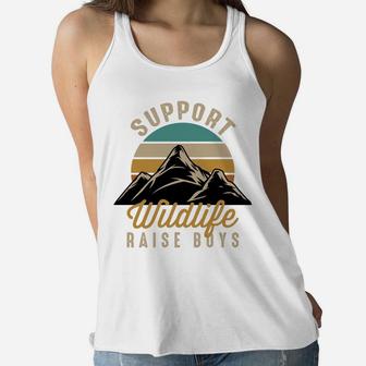 Support Wildlife Raise Boys Sweatshirt Women Flowy Tank | Crazezy CA