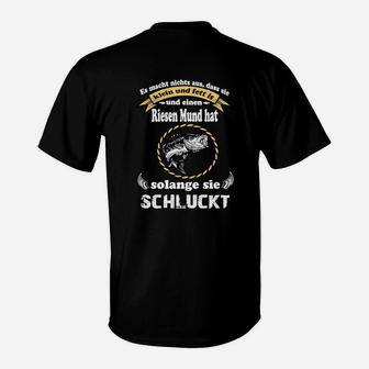 Lustiges Schwarzes T-Shirt mit Spruch und Grafikdesign - Seseable