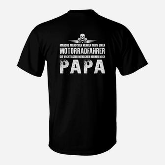 Motorrad Fahrender Papa T-Shirt - Seseable