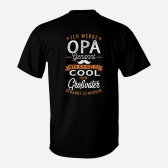 Opa Ankündigungs T-Shirt, Lustiges Design für Großväter - Seseable