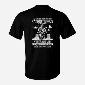 Schwarzes Herren T-Shirt Patriotismus-Motiv & Spruch, Deutschland-Liebe - Seseable