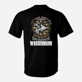 Wassermann Sternzeichen T-Shirt mit Spruch, Astrologie Design Tee - Seseable