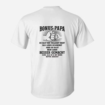Bonus-Papa Besser Gemacht T-Shirt für Stiefväter - Seseable