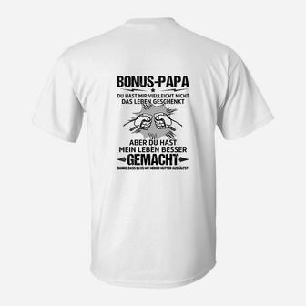 Bonus-Papa Wertschätzungs-T-Shirt, Liebevolle Spruch Mode - Seseable