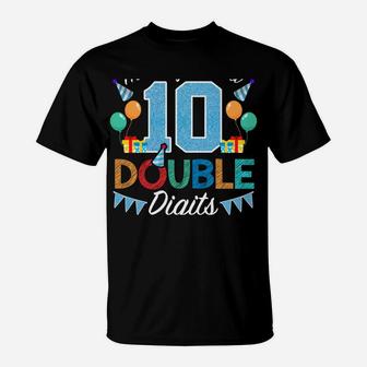 10 Year Old Gifts This Boy Is Now Double Digits Birthday Boy T-Shirt | Crazezy UK