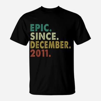 10 Years Old Epic Since December 2011 10Th Birthday Gifts T-Shirt | Crazezy