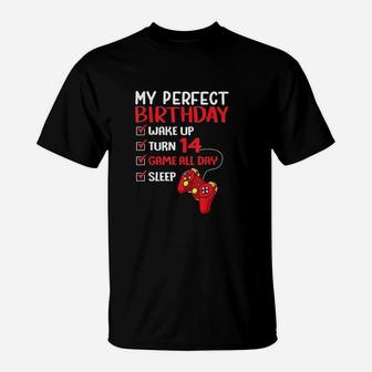 14Th Perfect Birthday Gamer Gaming T-Shirt | Crazezy AU