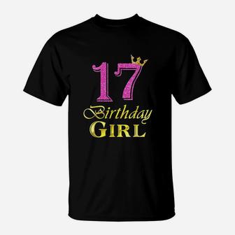 17Th Birthday Girl Princess 17 Years Old 17Th Birthday T-Shirt | Crazezy DE