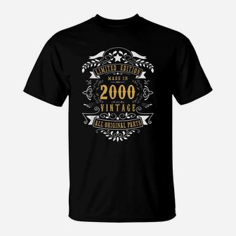 19 Years Old Made In 2000 19Th Birthday Gift T-Shirt | Crazezy AU