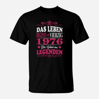 1976 Das Leben Legenden T-Shirt - Seseable