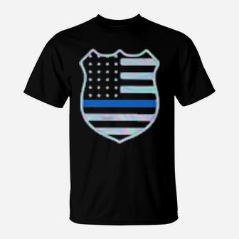 1Police Blesses By God Spoiled By My Husband Protected By Both T-Shirt - Monsterry DE