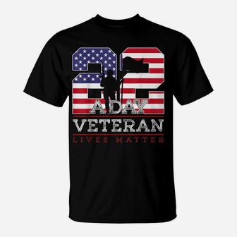 22 A Day Veteran Lives Matter Veterans Day T-Shirt | Crazezy UK