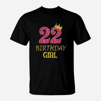 22Nd Birthday Girl Princess 22 Years Old 22Nd Gif T-Shirt | Crazezy