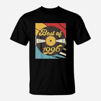 25Th Birthday Record Vintage 1996 T-Shirt | Crazezy UK