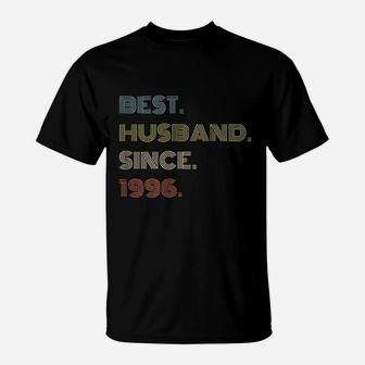 25th Wedding Anniversary Best Husband Since 1996 T-Shirt - Thegiftio UK