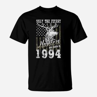 27Th Birthday Gift For 27 Year Old Deer Hunter Hunting 1994 T-Shirt | Crazezy CA