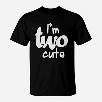 2Nd Birthday Outfits For Girls Im Two Cute Girl 2 Year Olds Second T-Shirt | Crazezy UK