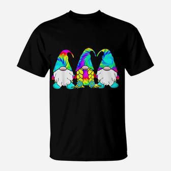 3 Hippie Gnomes Tie Dye Hat Retro Peace Groovy Psychedelic T-Shirt | Crazezy UK