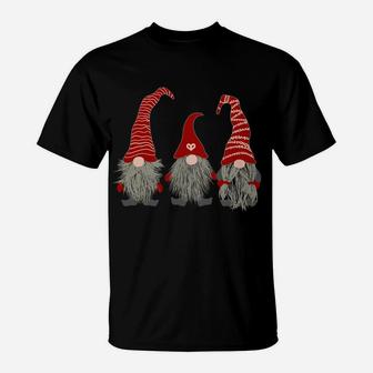 3 Nordic Gnomes Swedish Nisse Tomte Christmas Pajama Gift T-Shirt | Crazezy
