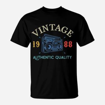 31 Years Old 1988 Vintage 31St Birthday Anniversary Gift T-Shirt | Crazezy