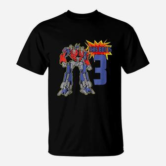 3Rd Birthday Bot Robot T-Shirt | Crazezy CA