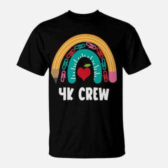 4K Crew, Funny Boho Rainbow For Teachers T-Shirt | Crazezy