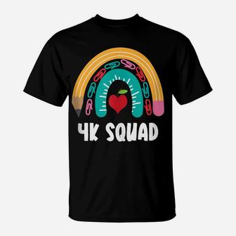 4K Squad, Funny Boho Rainbow For Teachers T-Shirt | Crazezy
