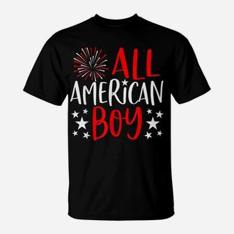 4Th Of July Family Matching Shirts All American Boy Tshirt T-Shirt | Crazezy