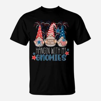 4Th Of July Gnomes Hangin' With My Gnomies Summer July 4Th Sweatshirt T-Shirt | Crazezy AU