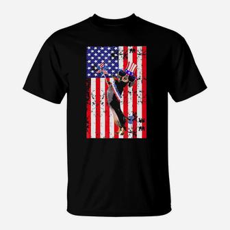 4Th Of July Patriotic Dachshund Dog Owner T-Shirt - Monsterry