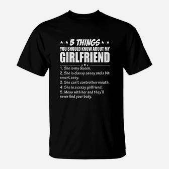 5 Things You Should Know About My Girlfriend T-Shirt | Crazezy DE