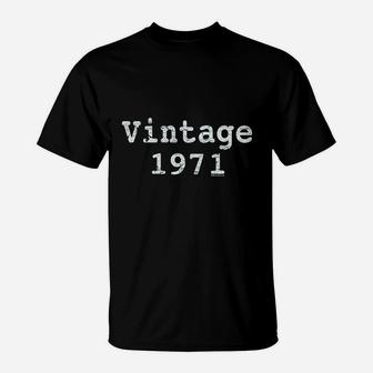 50Th Birthday Vintage 1971 T-Shirt | Crazezy DE