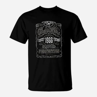 55Th Birthday Classic 1966 Aged To Perfection T-Shirt | Crazezy AU