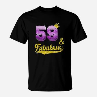 59 And Fabulous 59 Years Old Gift T-Shirt - Thegiftio UK