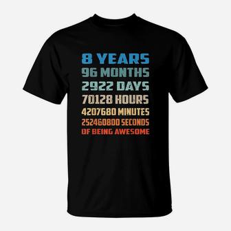 8 Years Old Being Awesome T-Shirt | Crazezy AU