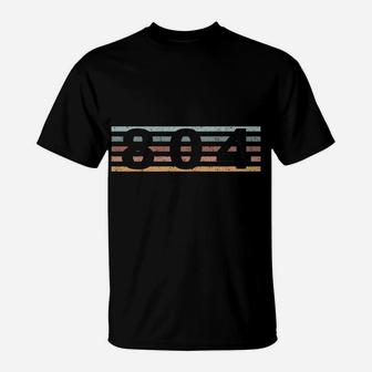 804 Area Code Retro Virginia Richmond T-Shirt | Crazezy AU