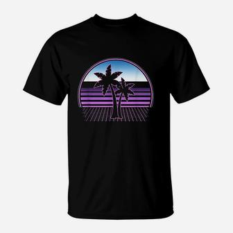 80S Aesthetic Palm Tree T-Shirt | Crazezy