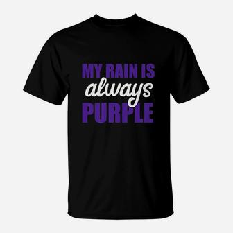 80S My Rain Is Always Purple Fun Music T-Shirt | Crazezy CA