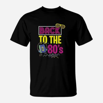 80S Party Theme Party Outfit Costume Vintage Retro T-Shirt | Crazezy