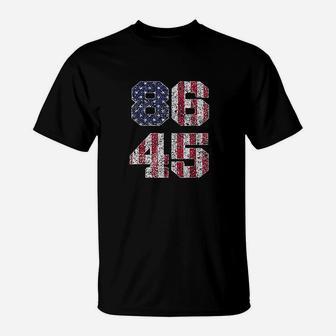 8645 Vintage Retro Style 86 45 American Flag T-Shirt | Crazezy CA