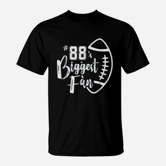 88 Biggest Fan Football Mom T-Shirt - Thegiftio UK