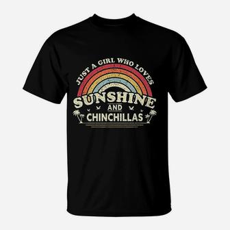 A Girl Who Loves Sunshine And Chinchillas T-Shirt | Crazezy CA